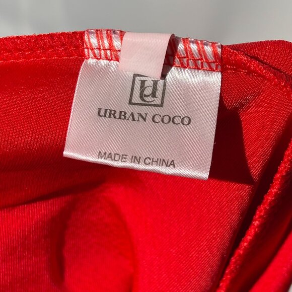 Urban Coco Red Skirt Size Medium - Picture 3 of 3